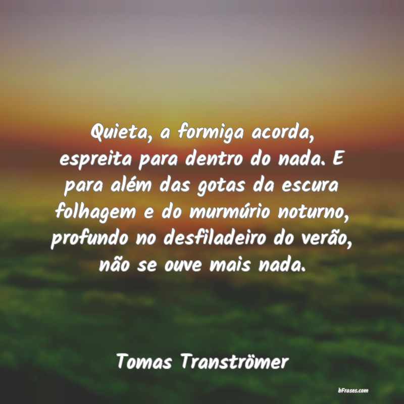 Frases de Tomas Tranströmer