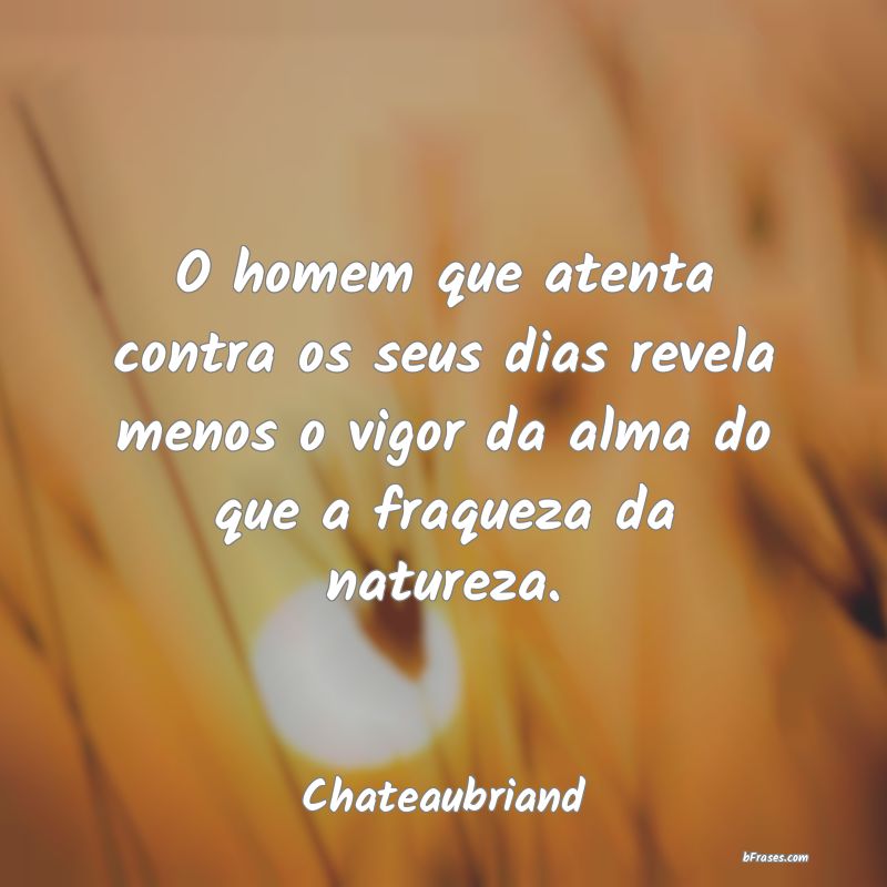 Frases de Chateaubriand