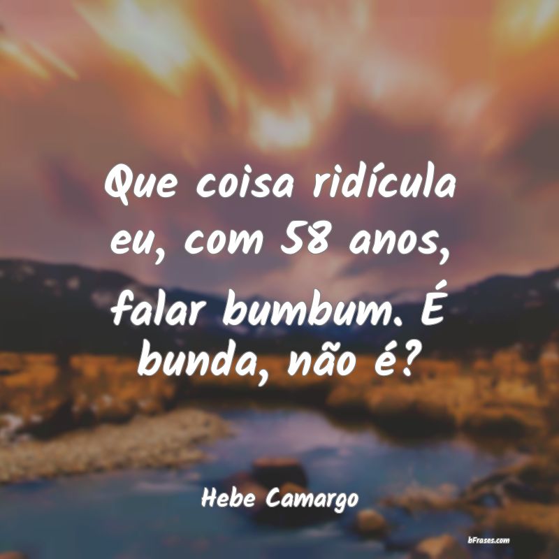 Frases de Hebe Camargo