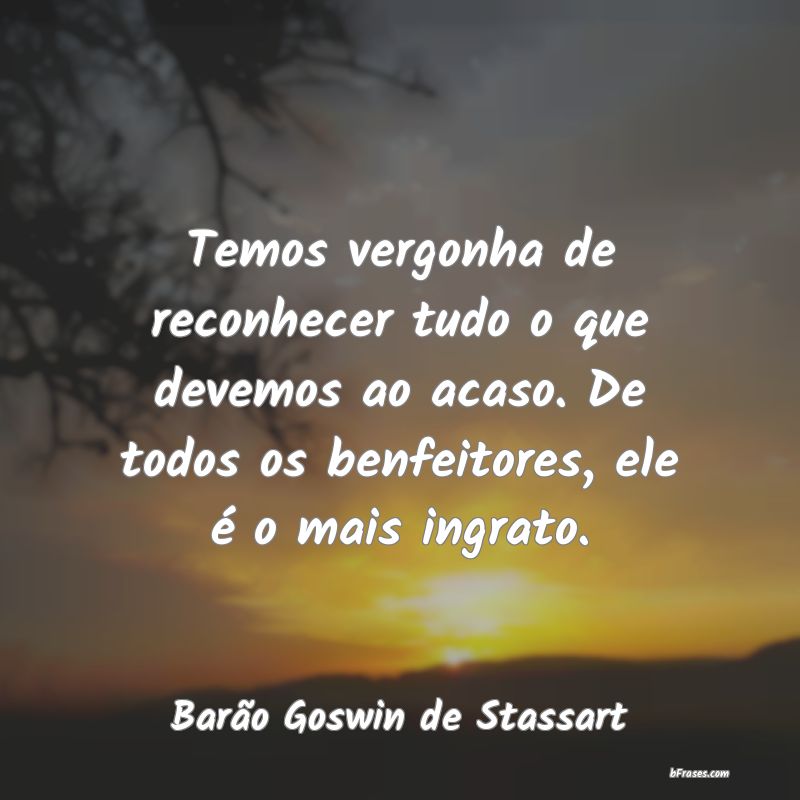 Frases de Barão Goswin de Stassart