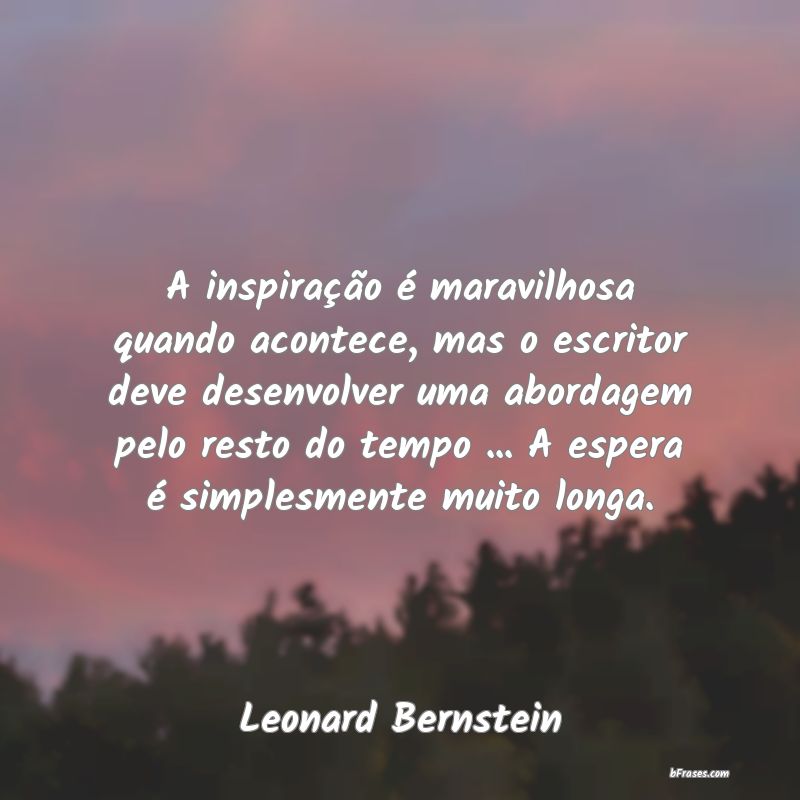 Frases de Leonard Bernstein