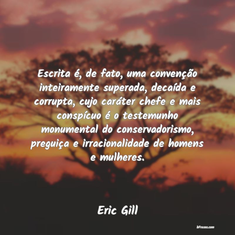 Frases de Eric Gill