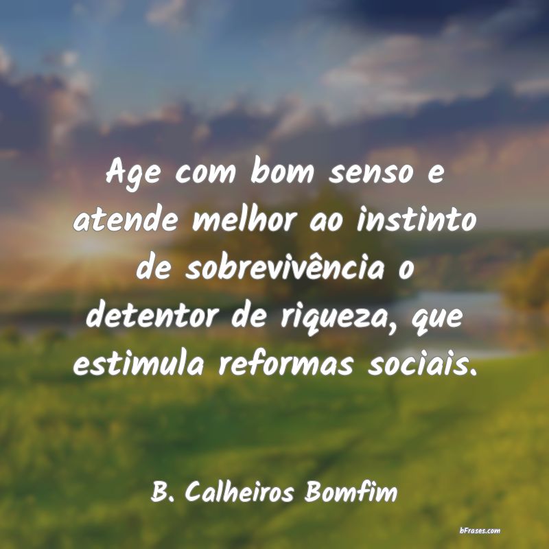 Frases de B. Calheiros Bomfim