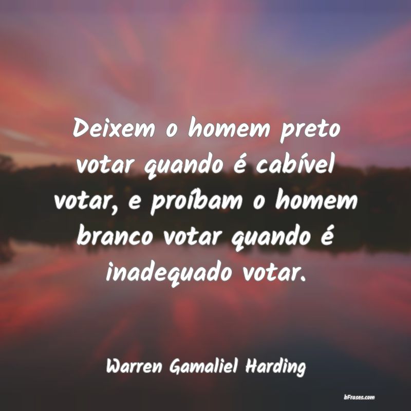 Frases de Warren Gamaliel Harding