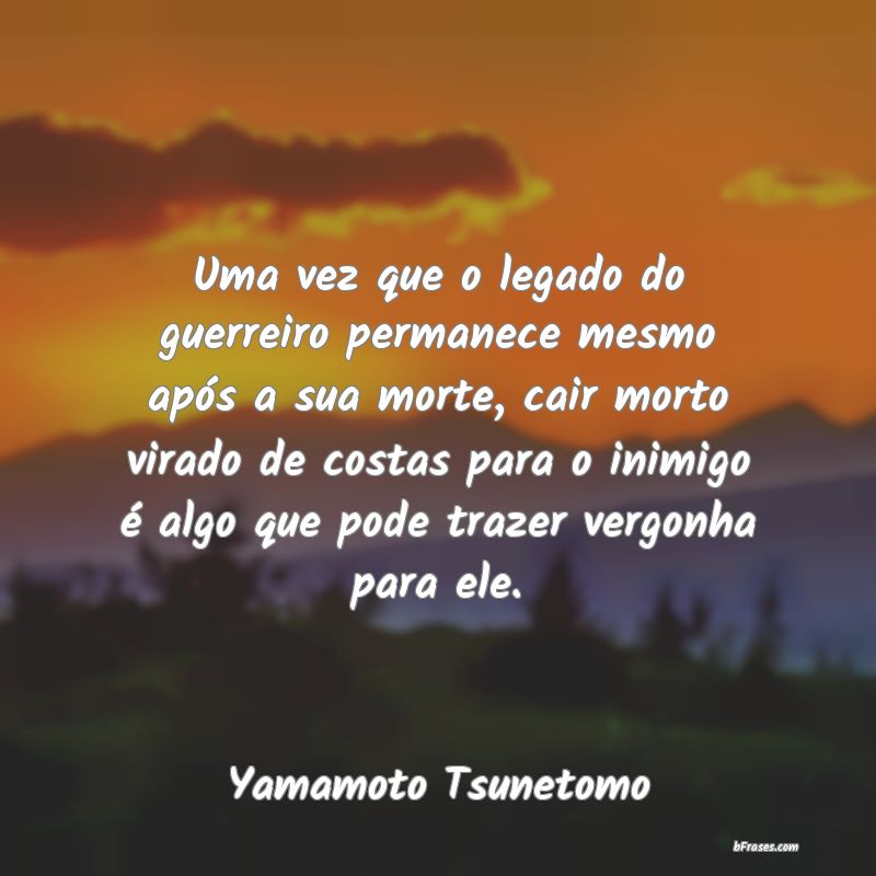 Frases de Yamamoto Tsunetomo