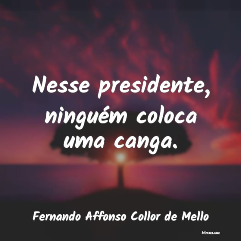 Frases de Fernando Affonso Collor de Mello