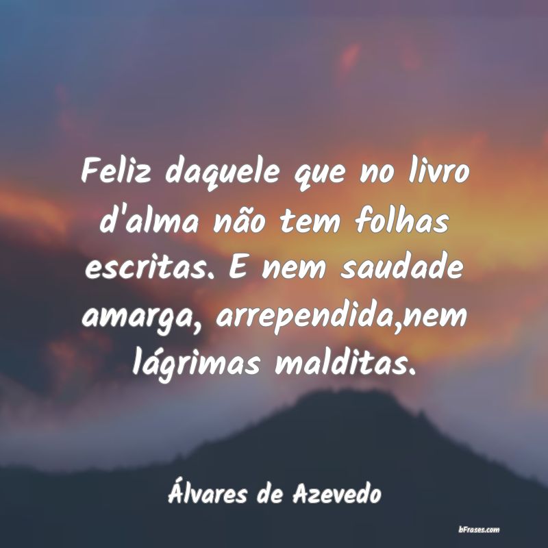 Frases de Álvares de Azevedo