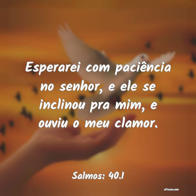 Frases de Salmos: 40.1