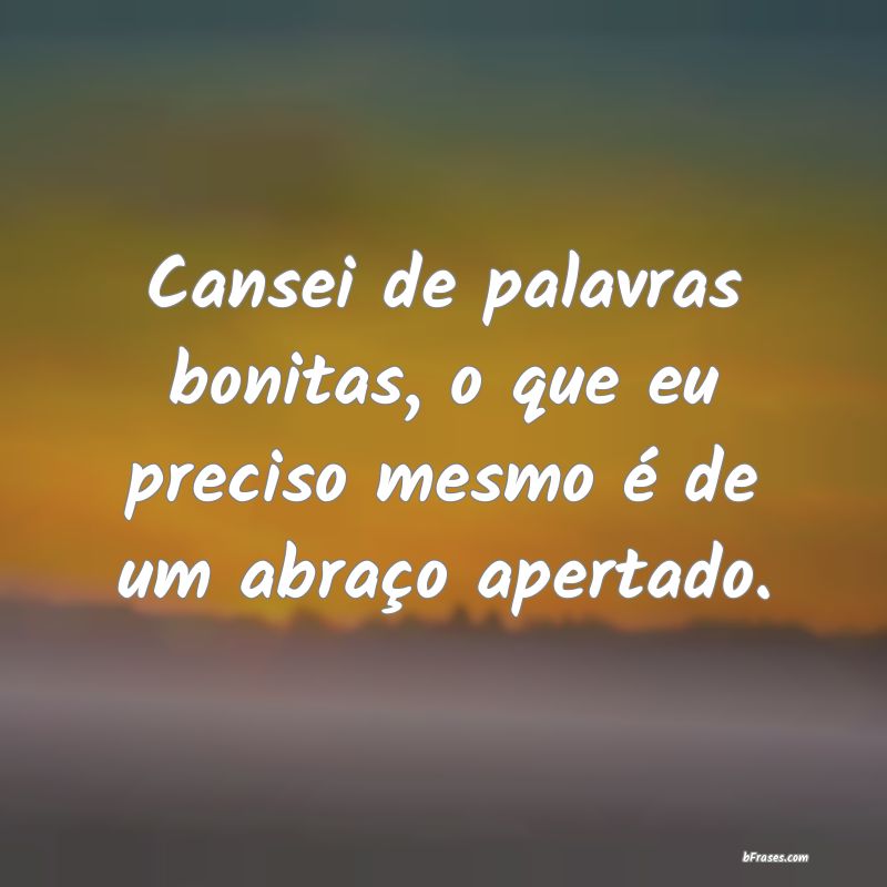 Frases de Abraço